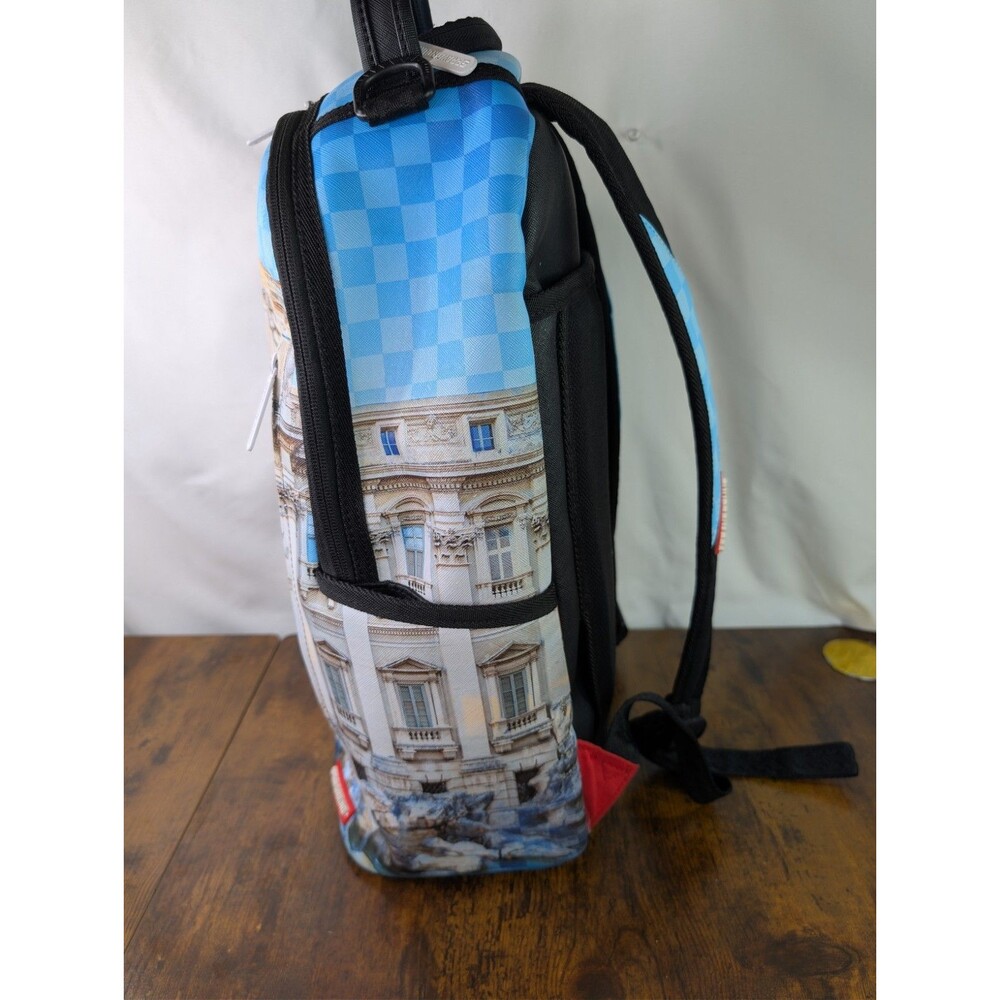 Sprayground Sprebi Fountain DLXSV Backpack Trevi Fountain Rome Rare Preowned - Picture 7 of 16